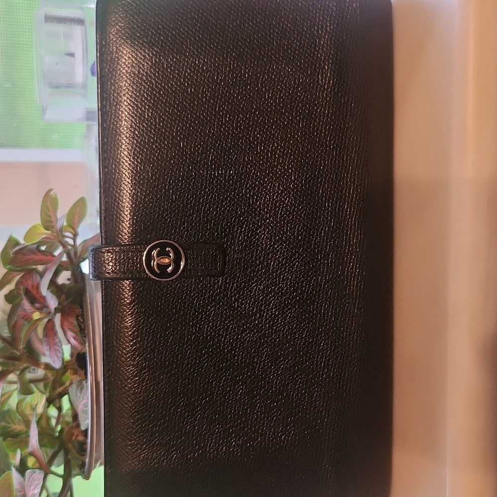 Chanel Black Leather Wallet